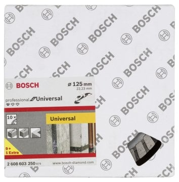 Bosch Elmas Kesme Diski Standard For Universal Turbo 125x22,23 mm (10 Adet) - 2608603250
