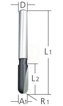 Makita Freze Ucu U Kanal Bıçağı 6x6x50 mm (D-09329)