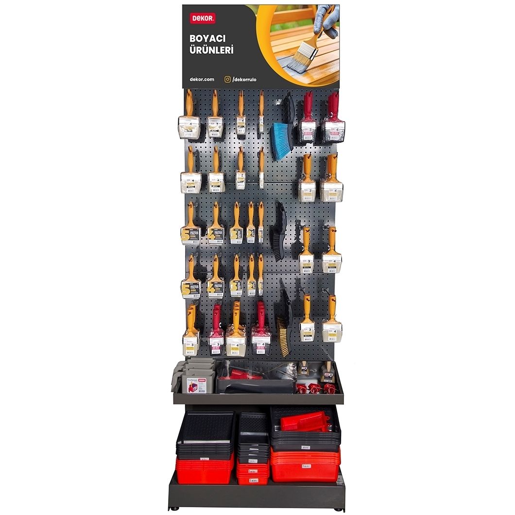 Dekor Rulo 9125 Stand Büyük Fırça (203 Parça)