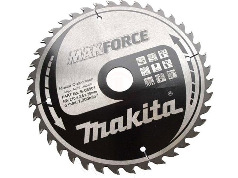 Makita Profesyonel Ahşap Daire Testere 210x30 mm 40 Diş (B-08501)