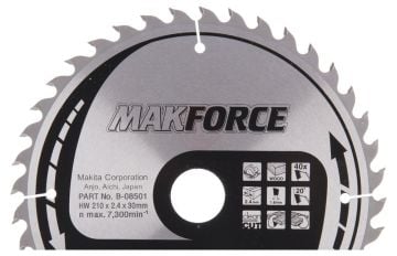 Makita Profesyonel Ahşap Daire Testere 210x30 mm 40 Diş (B-08501)