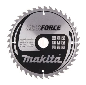 Makita Profesyonel Ahşap Daire Testere 210x30 mm 40 Diş (B-08501)