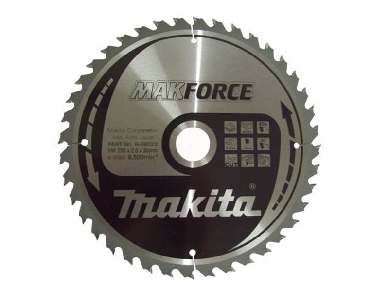 Makita Profesyonel Ahşap Daire Testere 235x30 mm 40 Diş (B-08523)
