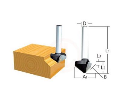 Makita Freze Ucu Kenar Alma Ucu 6x20x50 mm (D-09385)