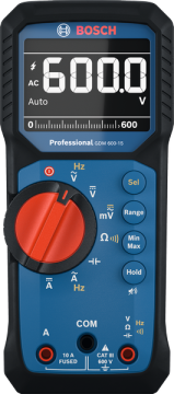 Bosch GDM 600-15 Dijital Multimetre + Profesyonel VDE El Aleti Seti 37 Parça