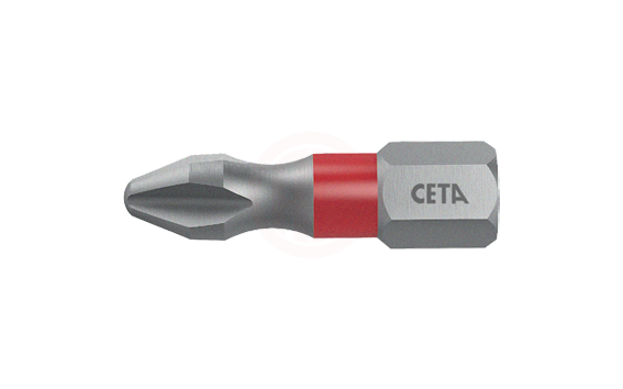 Ceta Form 1/4 İnç Yıldız Bits Uç (Renk Kodlu) Ph1X25 Mm