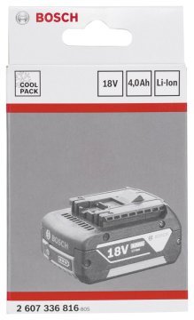 Bosch Akü Li-Ion 18V 4,0 Ah HD ECP+CLI - 2607336816