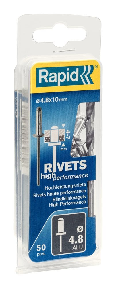 Rapid Perçin Alüminyum 4,8x10 mm (1 Paket/50 Adet) - 5000387