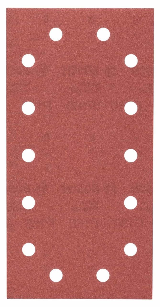 Bosch Titreşimli Zımpara Kağıdı 14 Delik 115x230 mm 180 Kum (10 Adet) - 2609256B23