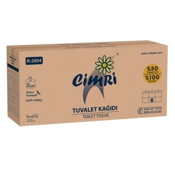 Rulopak Cimri Tuvalet Kağıdı 2 Katlı 6 Lı Paket 5 Kg