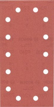 Bosch Titreşimli Zımpara Kağıdı 14 Delik 115x230 mm 240 Kum (10 Adet) - 2609256B24