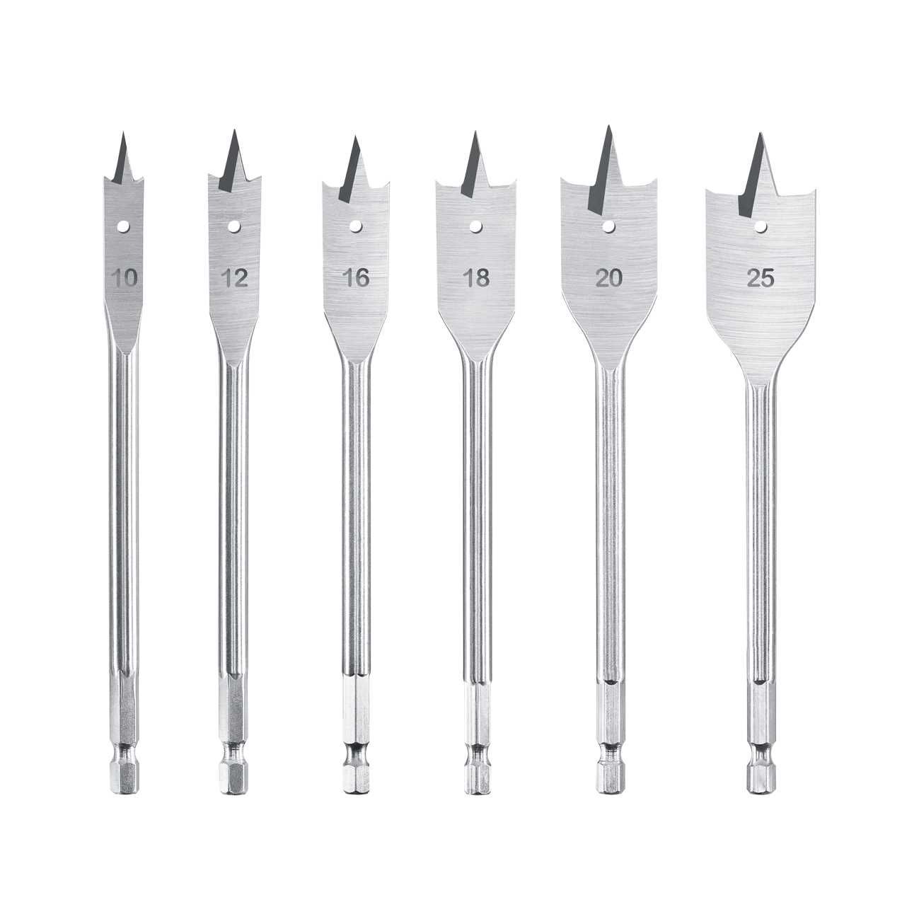 SGS 1480 6 Parça Ahşap Yaprak Matkap Ucu Seti