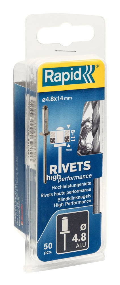 Rapid Perçin Alüminyum 4,8x14 mm (1 Paket/50 Adet) - 5000389