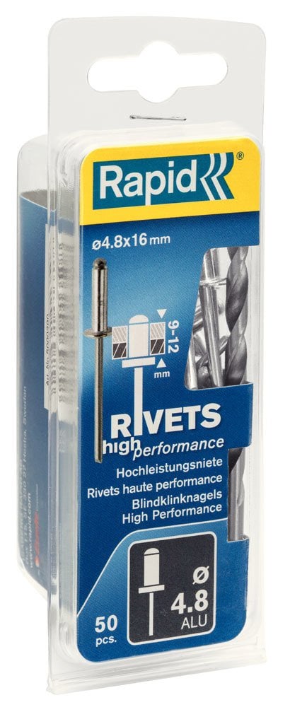 Rapid Perçin Alüminyum 4,8x16 mm (1 Paket/50 Adet) - 5000390