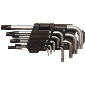 Bgs Allen Anahtar (Alyan Anahtar) Seti Torx Kısa 9 Parça T10-T50