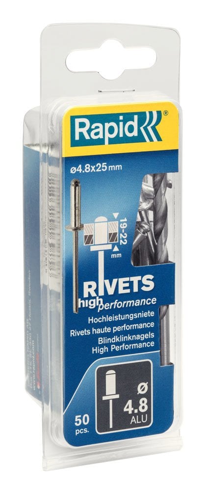 Rapid Perçin Alüminyum 4,8x25 mm (1 Paket/50 Adet) - 5000392