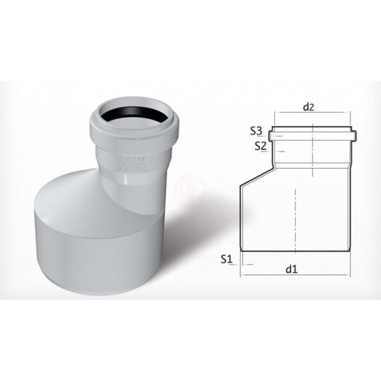 Fırat PVC Redüksiyon 110/75 mm - 7012100070