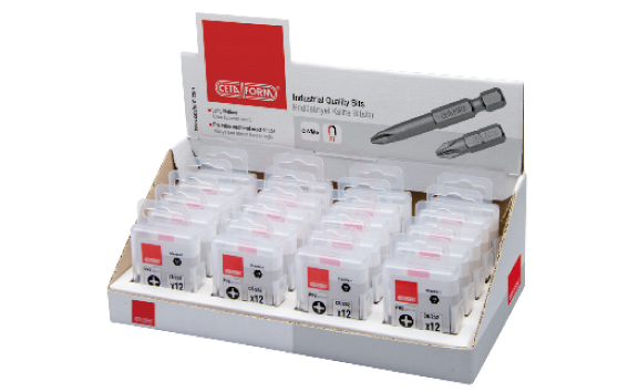 Ceta Form 240 Parça 1/4 İnç Yıldız Bits Uç Toptan Paketi Cb/252 (Ph2 X 25 Mm)