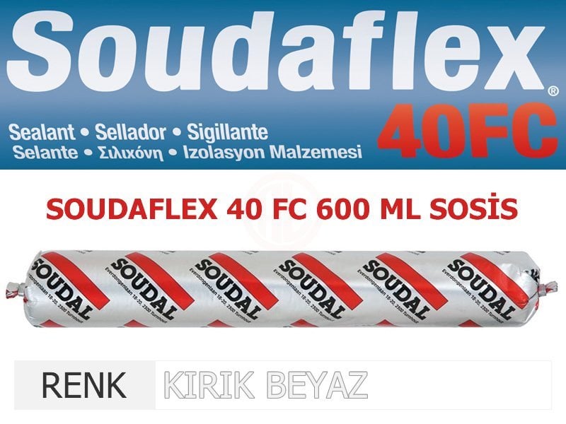 Soudal SOUDAFLEX 40FC 600 ML SOSİS BEYAZ - 116170