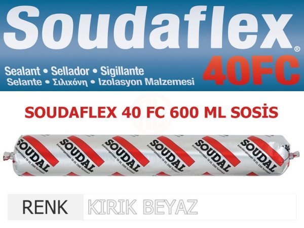 Soudal SOUDAFLEX 40FC 600 ML SOSİS BEYAZ - 116170