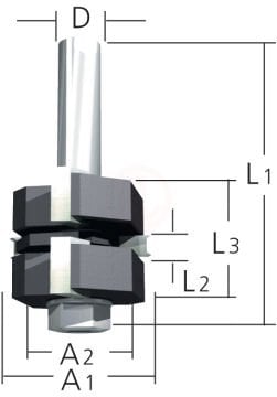 Makita Freze Ucu Lambiri Açma Bıçağı 8x41x22 mm (D-12011)