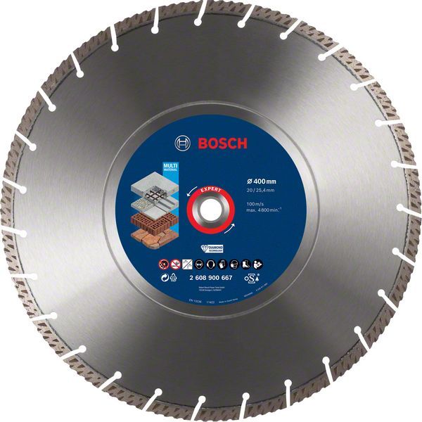 Bosch Elmas Kesme Diski Expert BFUni+M 400x25,40/20 mm - 2608900667