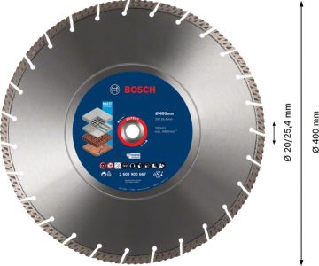 Bosch Elmas Kesme Diski Expert BFUni+M 400x25,40/20 mm - 2608900667