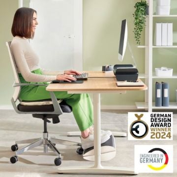 Leitz Ergo Ayarlanabilir Bilgisayar Ayak Desteği, 65030085, Açık Gri