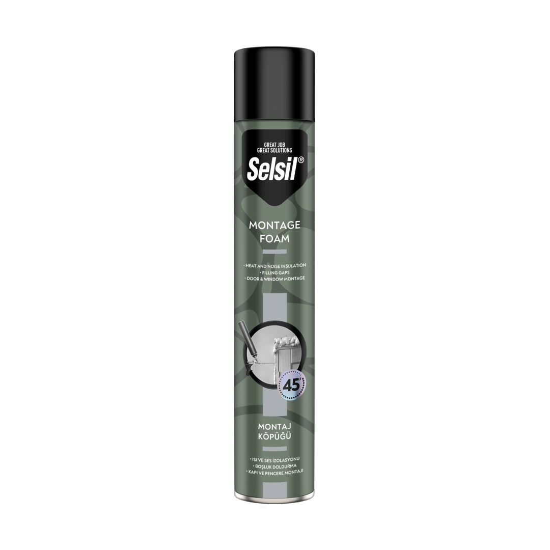 Selsil Köpük 750 Gr Tabancalı (Gri Dizayn)