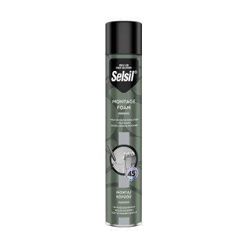 Selsil Montaj Köpük 750 Gr Tabancalı (Gri Dizayn)