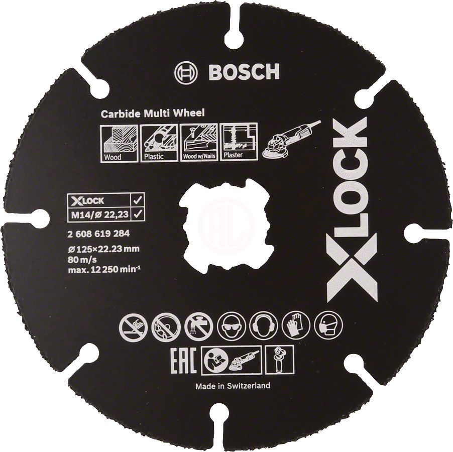 Bosch X-Lock Çok Amaçlı Kesme Diski Carbide Multi Wheel 125x22,23 mm (1 Adet) - 2608619284