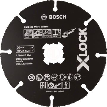 Bosch X-Lock Çok Amaçlı Kesme Diski Carbide Multi Wheel 125x22,23 mm (1 Adet) - 2608619284