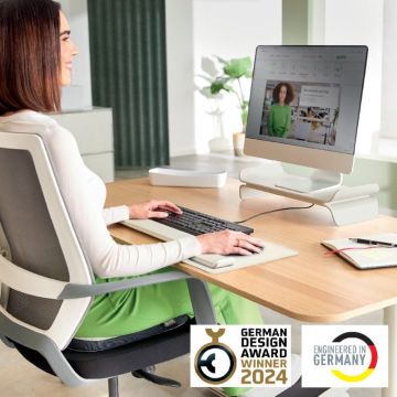 Leitz Ergo Ayarlanabilir Monitör Standı, 65040085, Açık Gri