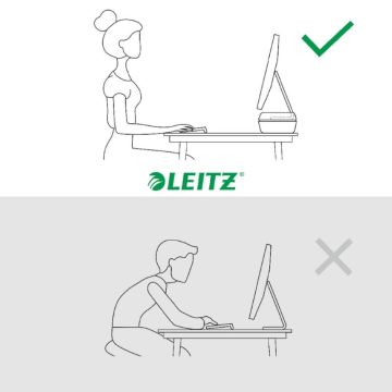 Leitz Ergo Ayarlanabilir Monitör Standı, 65040085, Açık Gri
