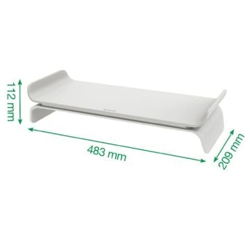 Leitz Ergo Ayarlanabilir Monitör Standı, 65040085, Açık Gri