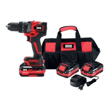 Brio Akülü Matkap Delici Çift Akülü 150 Nm 21V 4.0Ah