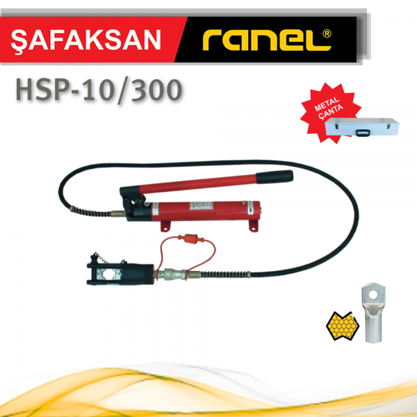 Ranel Hidrolik El Pabuç Sıkma Pensesi 10-300 mm² (HSP-10/300)