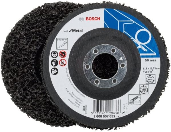 Bosch Metal Taşlama Keçe Zımpara Diski Best For Metal 125x22,23 mm Siyah - 2608607633