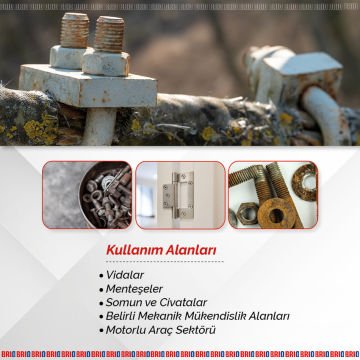Brio Güçlü, Ağır Pas Sökücü Mos2 Sprey 400 Ml