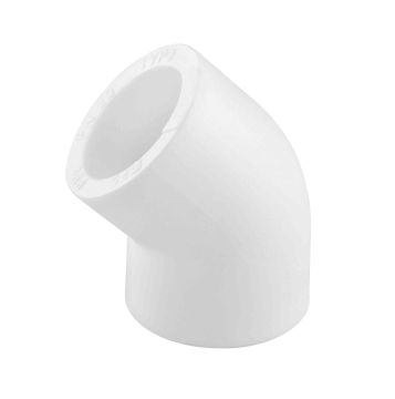 KAS PPRC Dirsek 45° Beyaz 110 mm