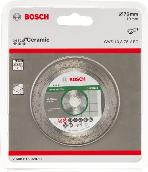 Bosch Seramik Kesmek İçin Elmas Bıçak 76 Mm (Best) Best For Ceramic - 2608615020