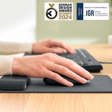 Leitz Ergo Ayarlanabilir Bilek Desteğine Sahip Mouse Pad, 65170089, Bilek Desteği Ve Fare Altlığı