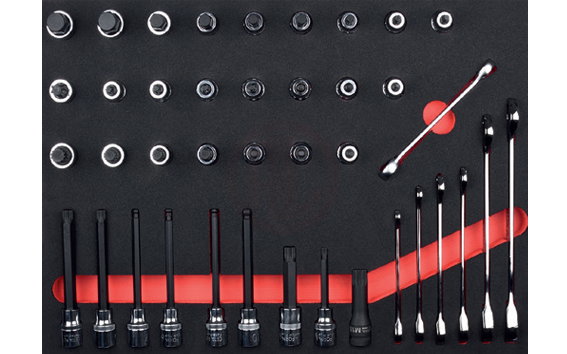 Ceta Form 40 Parça C-Gear Cırcırlı Kombine Anahtar Ve 1/2 İnç Lokmalı Bits Seti (Eva Lı)