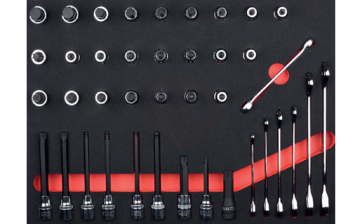Ceta Form 40 Parça C-Gear Cırcırlı Kombine Anahtar Ve 1/2 İnç Lokmalı Bits Seti (Eva Lı)
