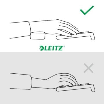 Leitz Ergo Ayarlanabilir Klavye İçin Bilek Desteği, 65230089, Gri