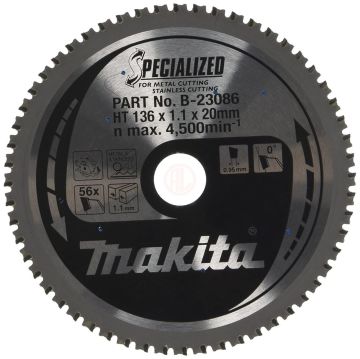 Makita Metal Daire Testere 136x20 mm 56 Diş (B-23086)