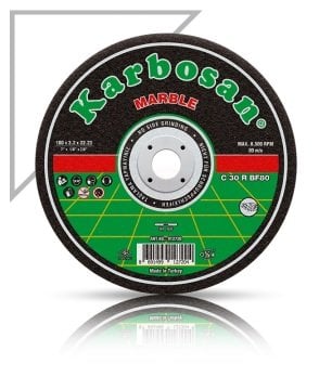 Karbosan Mermer Kesme Disk T42 Bombeli 230x3,5x22,23 mm C 30 R BF80 - KAR912750