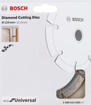 Bosch Elmas Kesme Diski Eco For Universal Segmanlı 125x22,23 mm (1 Adet) - 2608615028