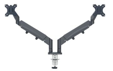 Leitz Ergo Yerden Tasarruf Sağlayan, Bilgisayar Ve Laptop İçin İkili Monitör Kolu, 65370089, Gri