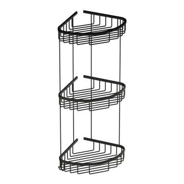 Duxxa Oval 19 Tel Şampuanlıklar -Üçlü Siyah (A.503.S)